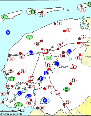 Topografiekaart Provincie Friesland