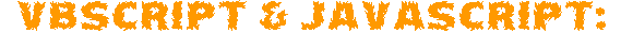 VBScript & Javascript