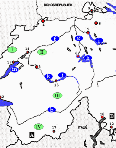 Topografiekaart Zwitserland