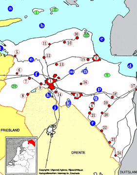 Topografiekaart provincie