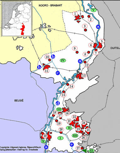 Topografiekaart Provincie Limburg