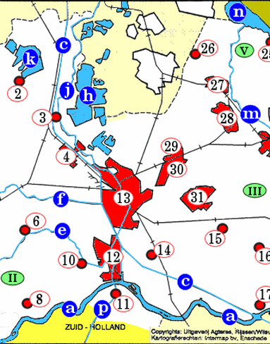 Topografiekaart Provincie Utrecht