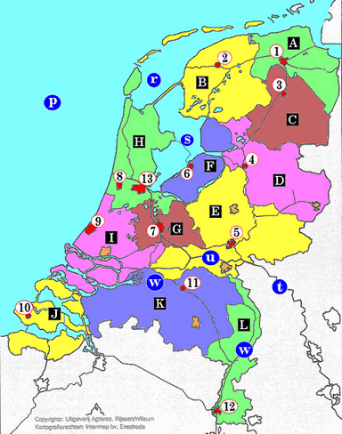 kaart van nederland