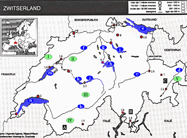 topografie blinde topo kaart Zwitserland