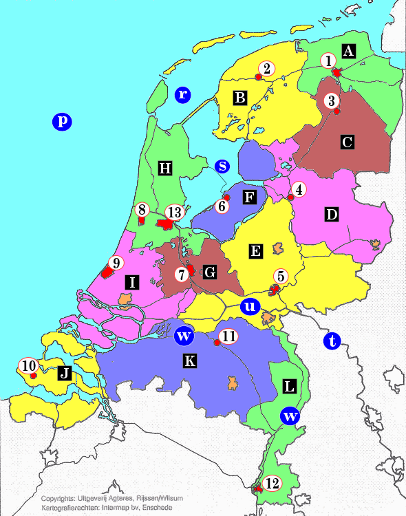 Ongekend TopoSite (topo leren door oefenen): Topografie Nederland VG-09